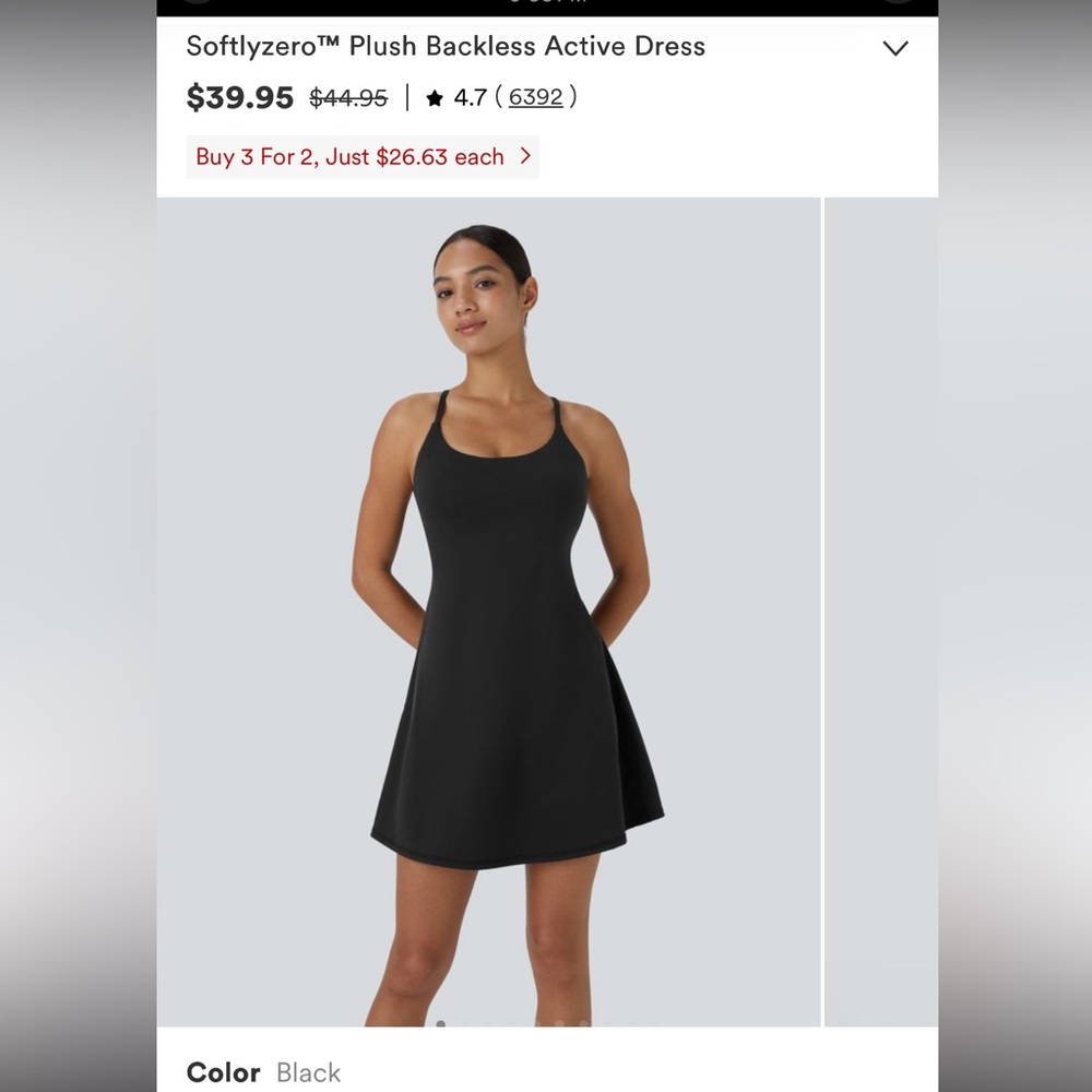 Halara Backless active dress
